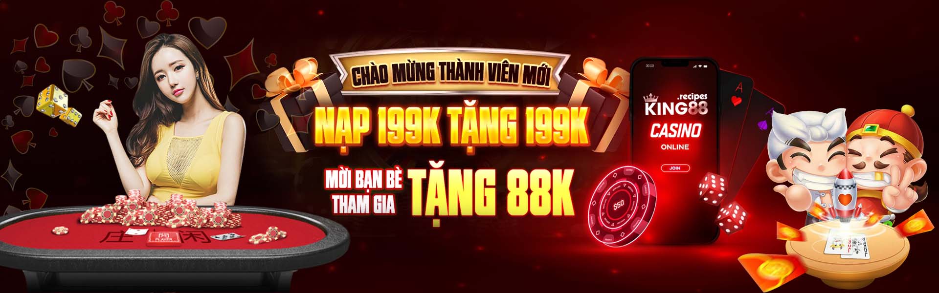 Banner khuyến mãi king88